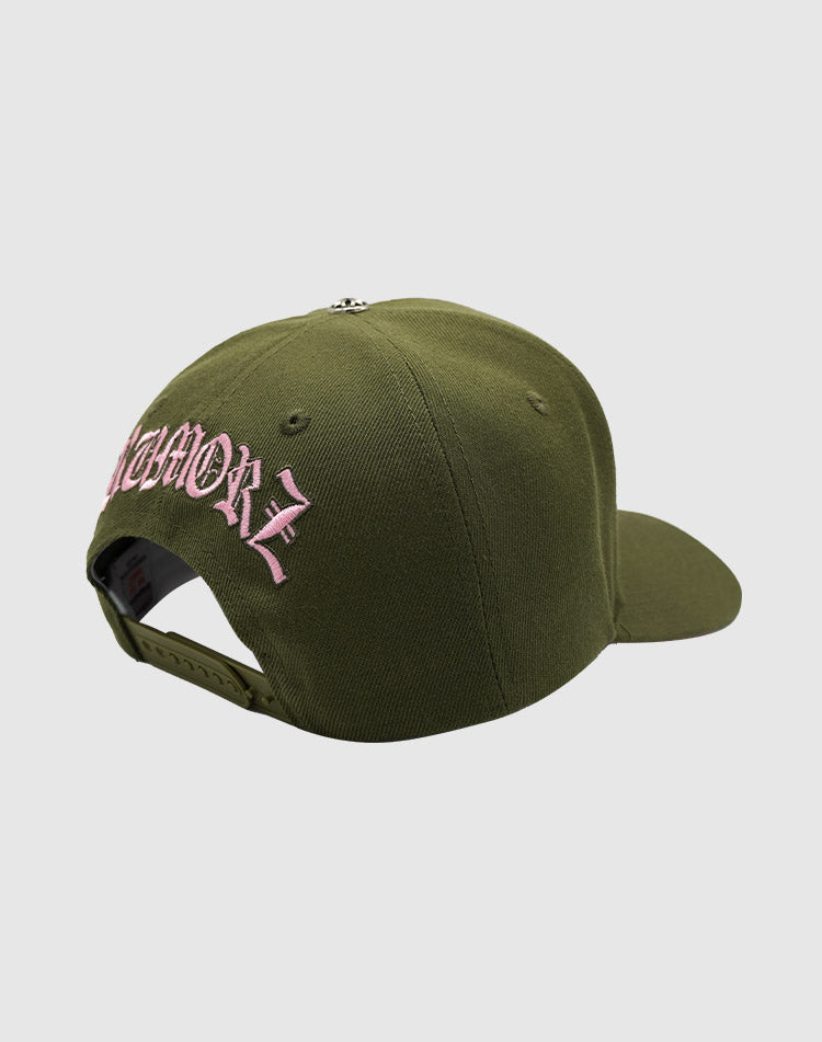 LA OG UPSIDE DOWN RMZ CAP KHAKI-PINK