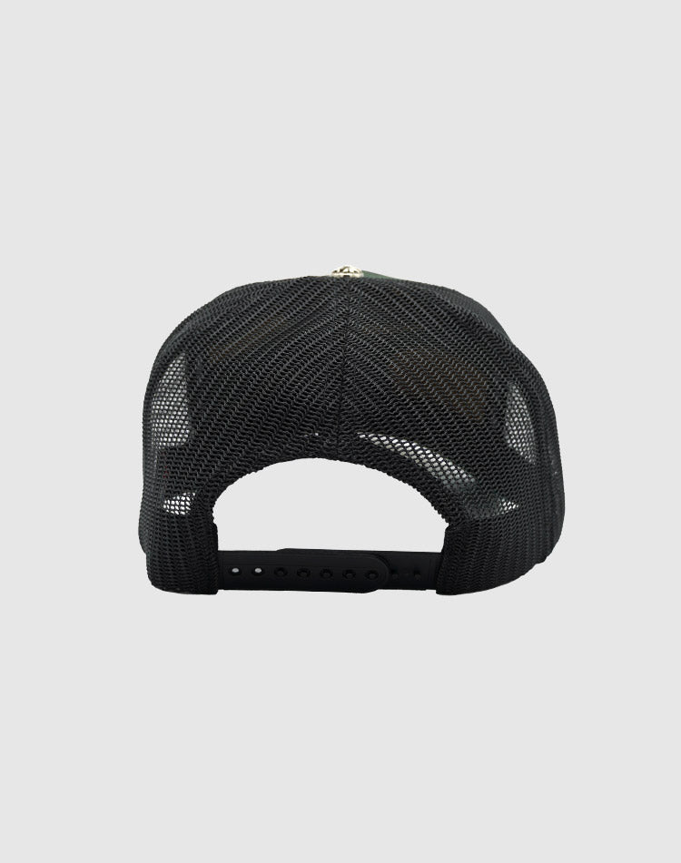 OCT X RUMORZ A'$ UPSIDE DOWN CAMO TRUCKER CAP [EXCLUSIVE DROP]