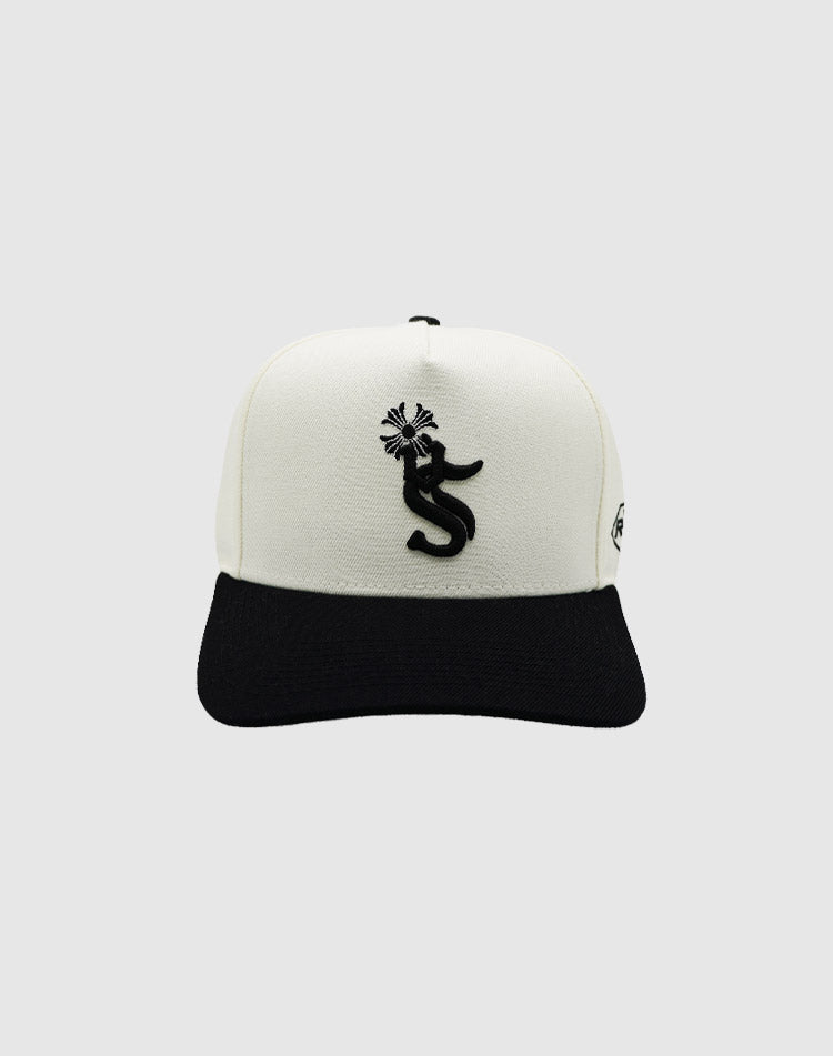 SQX CHROME UPSIDE DOWN RMZ CAP CREAM BLACK