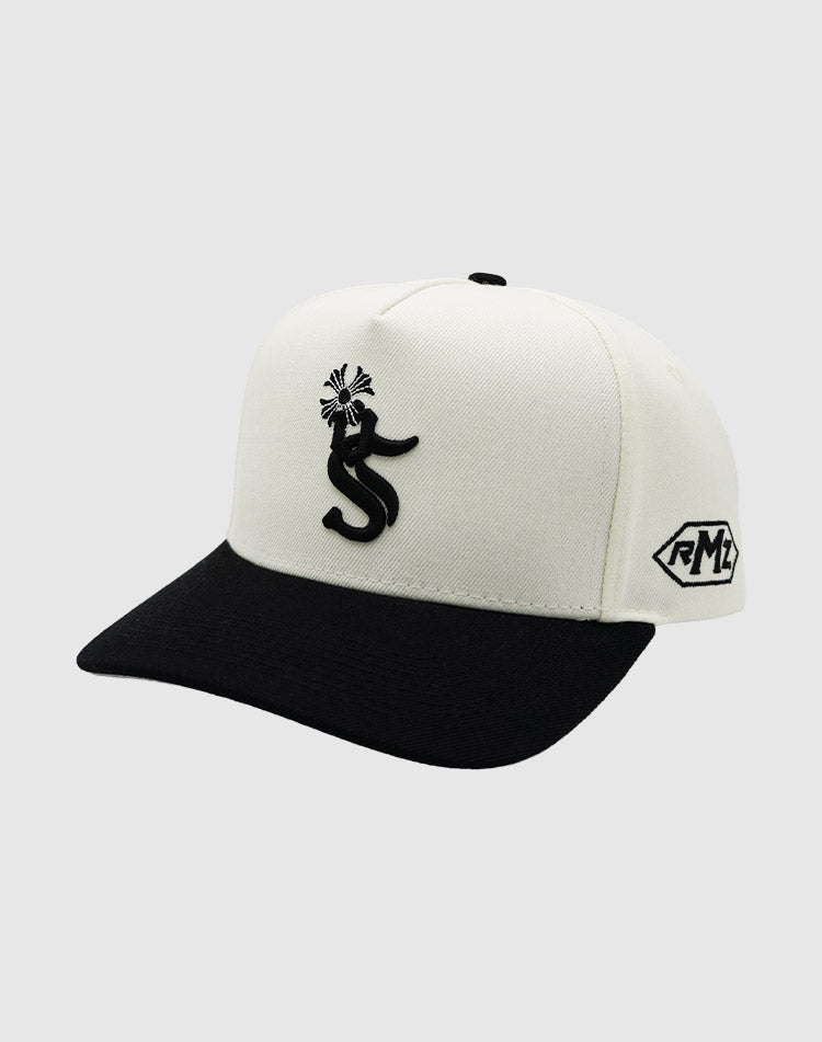 SQX CHROME UPSIDE DOWN RMZ CAP CREAM BLACK