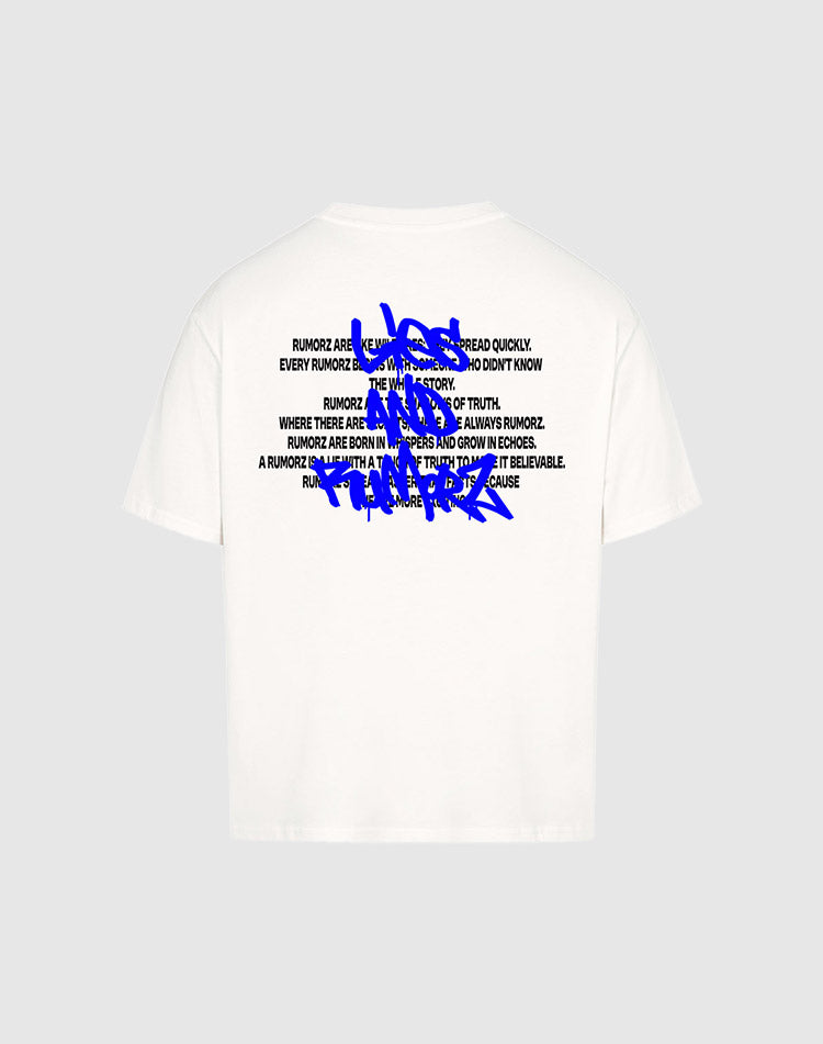 ZRMZ LIES AND RUMORZ WHITE TEE