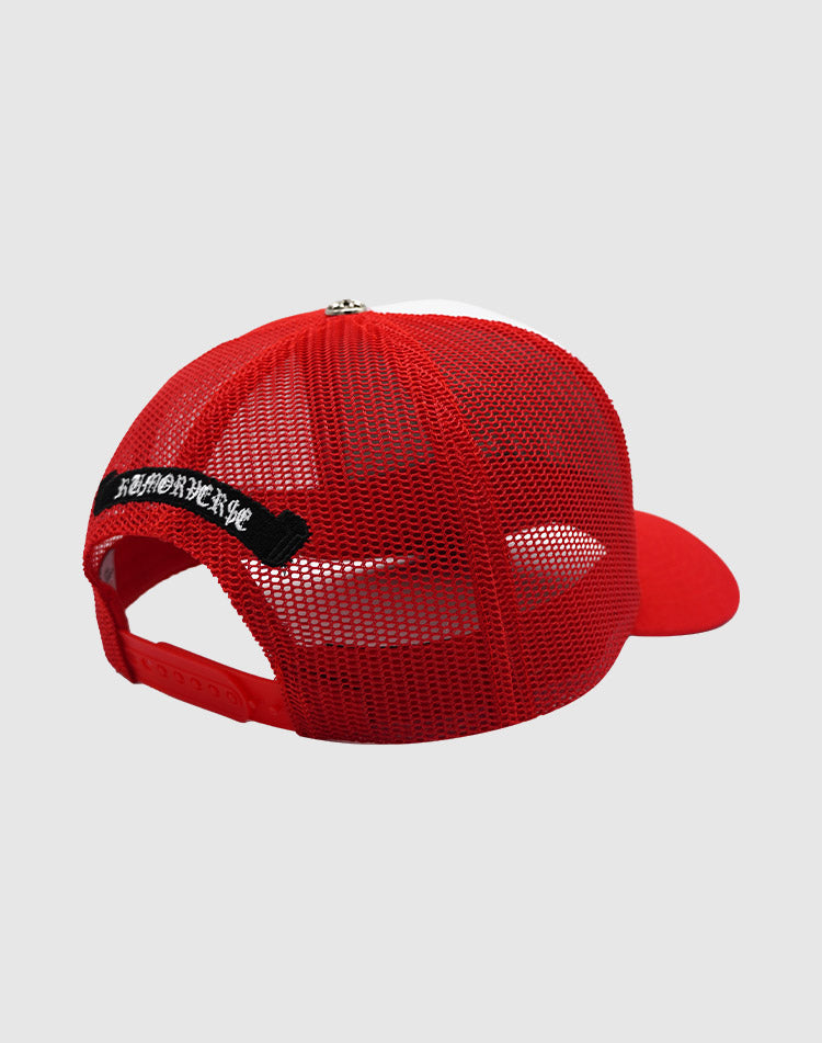 LA TRIPPLE CAMO RED TRUCKER RMZ CAP