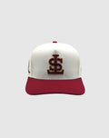 TS CLASSIC UPSIDE DOWN RMZ CAP CREAM BURGUNDY-GOLD