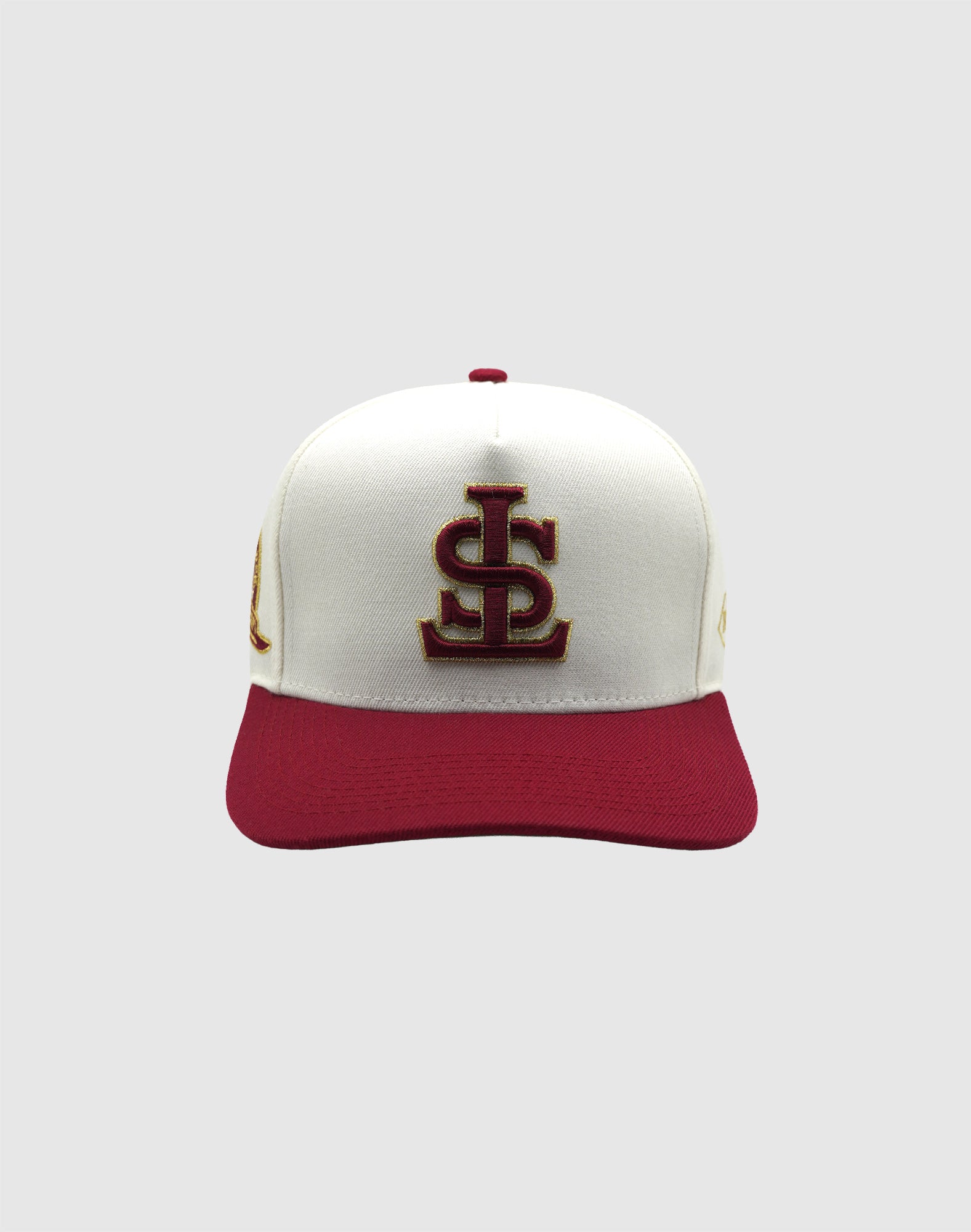 TS CLASSIC UPSIDE DOWN RMZ CAP CREAM BURGUNDY-GOLD