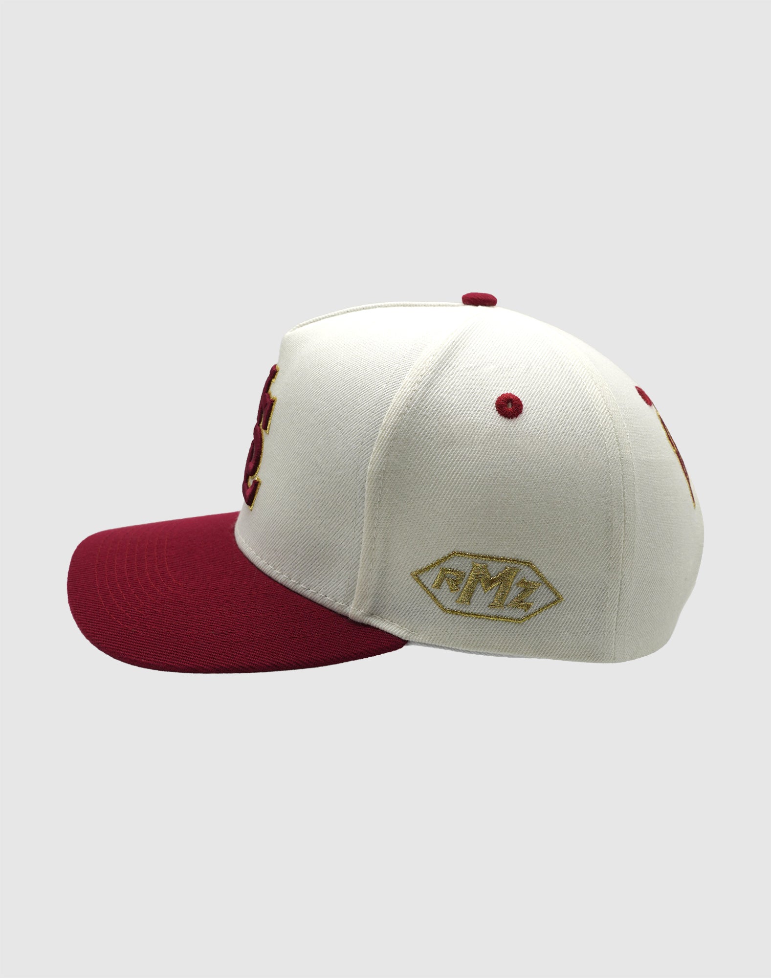 TS CLASSIC UPSIDE DOWN RMZ CAP CREAM BURGUNDY-GOLD