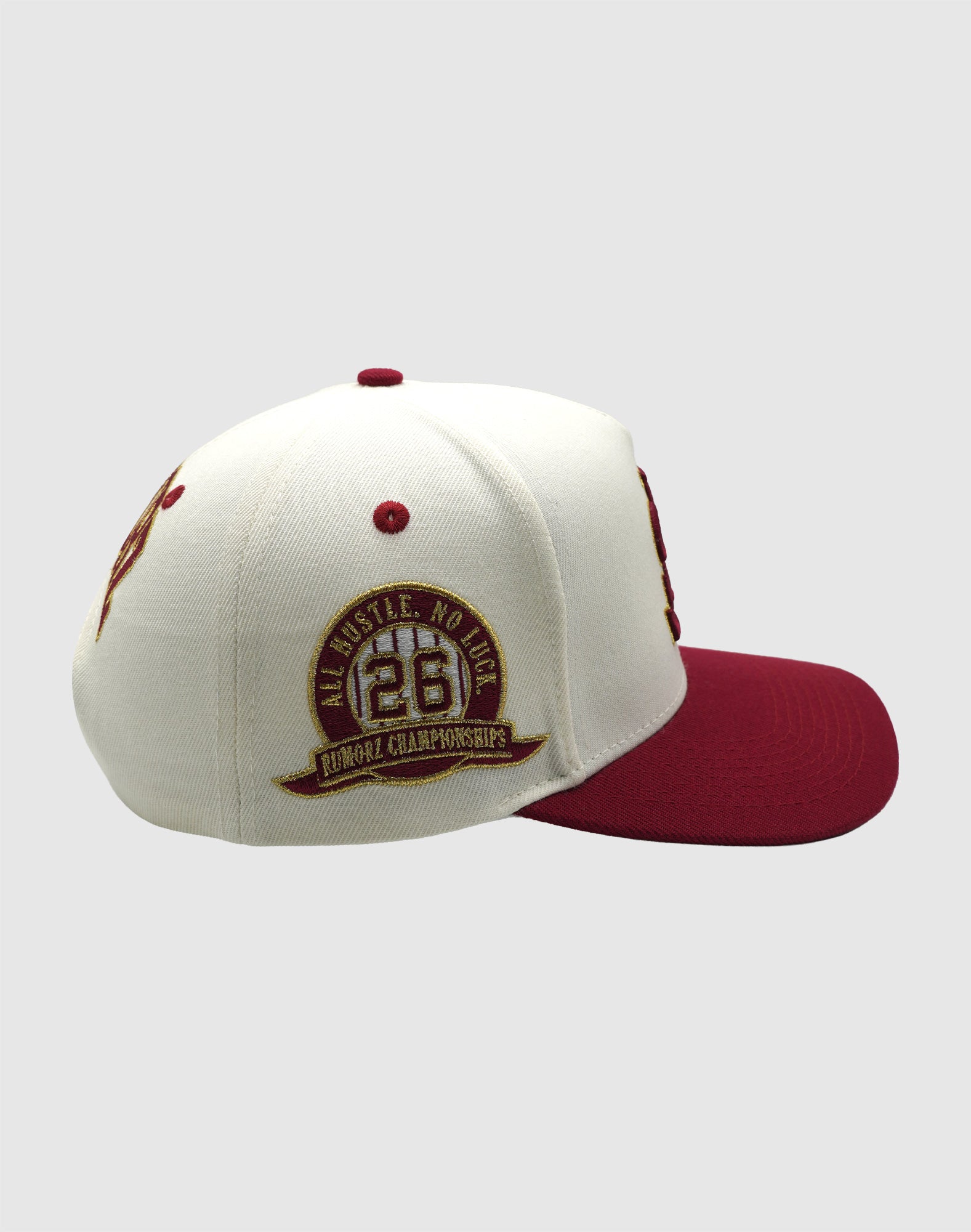 TS CLASSIC UPSIDE DOWN RMZ CAP CREAM BURGUNDY-GOLD