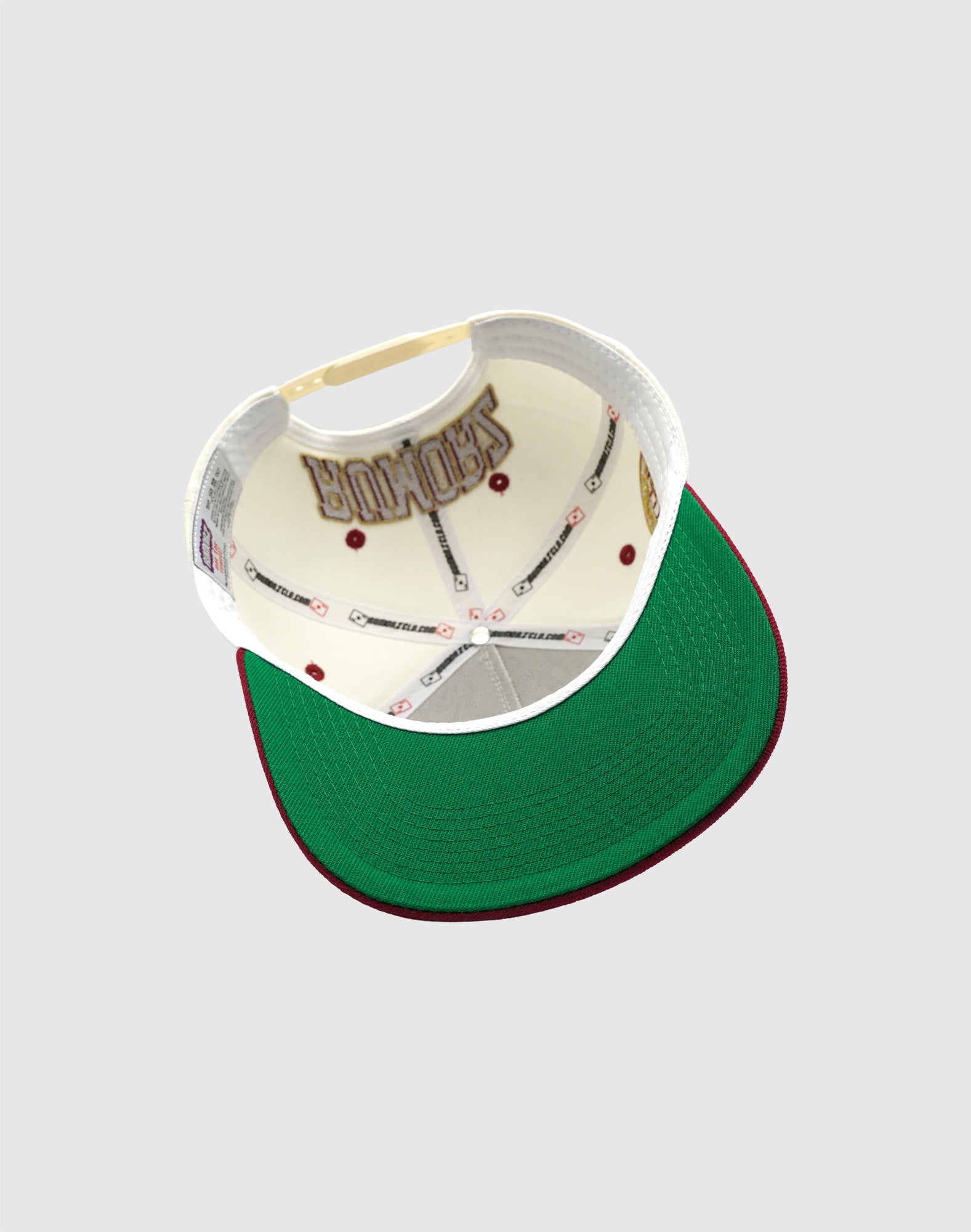 TS CLASSIC UPSIDE DOWN RMZ CAP CREAM BURGUNDY-GOLD